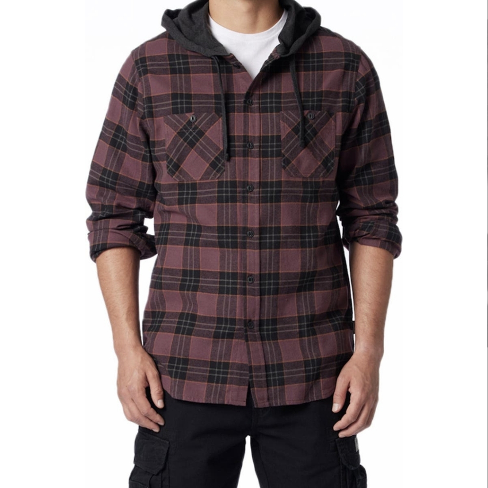 UnionBay Switchback Hooded Flannel Shirt Jacket Size Large Nwt ❤️